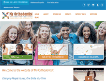 Tablet Screenshot of luvmyorthodontist.com